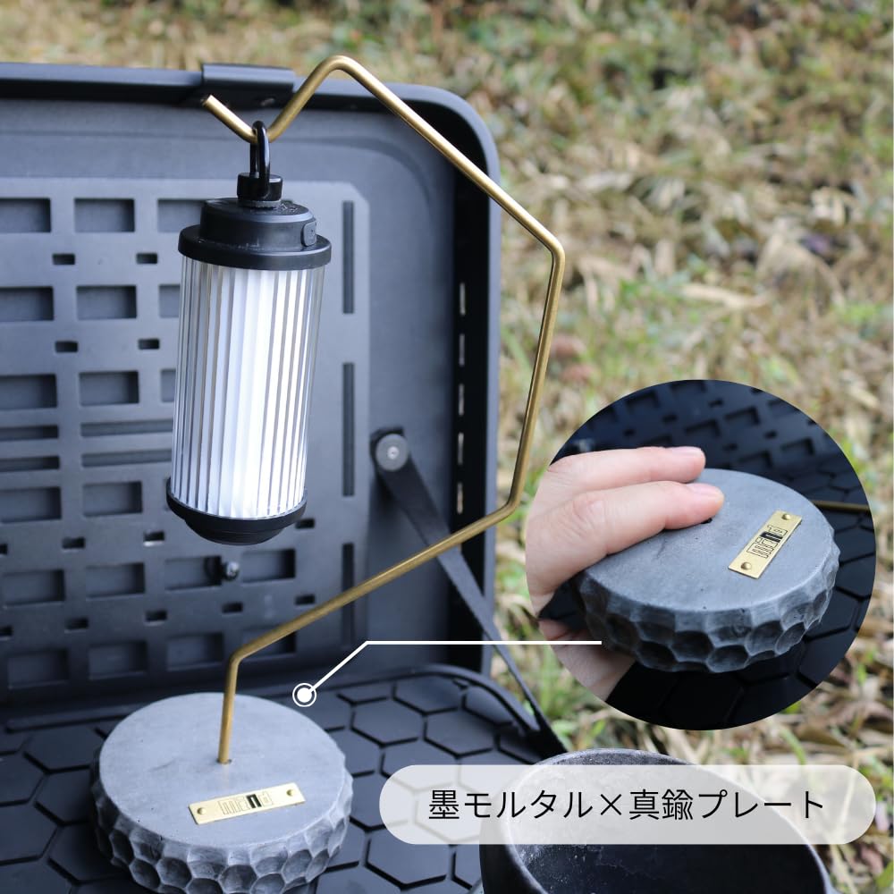 Amazon.co.jp: 【mind】モルタルランタンスタンド 卓上スタンド ランプ